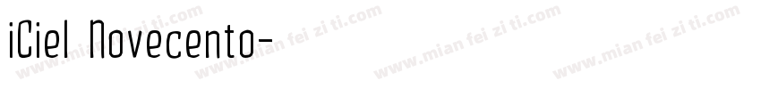 iCiel Novecento字体转换